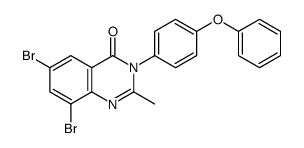 6,8-dibromo-2-methyl-3-(4-phenoxyphenyl)quinazolin-4-one Structure