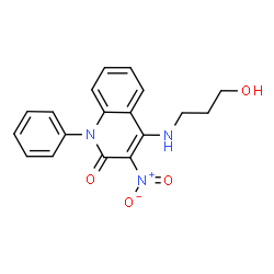 4-[(3-Hydroxypropyl)amino]-3-nitro-1-phenyl-2(1H)-quinolinone Structure