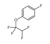 1-Fluoro-4-(1,1,2,2-tetrafluoroethoxy)benzene, 4-Fluorophenyl 1,1,2,2-tetrafluoroethyl ether Structure