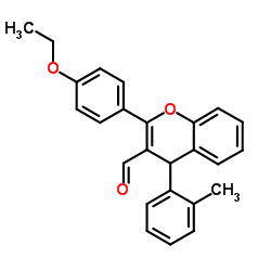 2-(4-Ethoxyphenyl)-4-(2-methylphenyl)-4H-chromene-3-carbaldehyde Structure