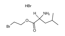 Leucin-2-bromethylester-hydrobromid Structure