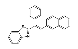 2-(2-naphthalen-2-yl-1-phenylethenyl)-1,3-benzothiazole Structure