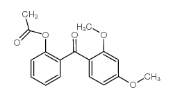 2-ACETOXY-2',4'-METHOXYBENZOPHENONE Structure