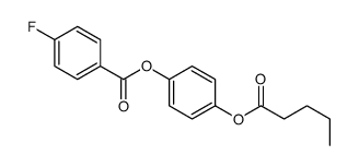 (4-pentanoyloxyphenyl) 4-fluorobenzoate Structure