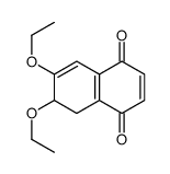 6,7-diethoxy-5,6-dihydronaphthalene-1,4-dione结构式