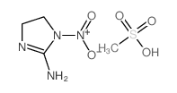 methanesulfonic acid; 1-nitro-4,5-dihydroimidazol-2-amine structure