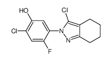 2-chloro-5-(3-chloro-4,5,6,7-tetrahydroindazol-2-yl)-4-fluorophenol Structure