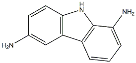 9H-carbazole-1,6-diamine Structure