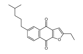 2-ethyl-6-(4-methylpentyl)benzo[f][1]benzofuran-4,9-dione Structure