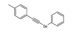 1-methyl-4-(2-phenylselanylethynyl)benzene结构式