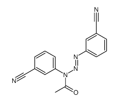 N-(3-cyanophenyl)-N-[(3-cyanophenyl)diazenyl]acetamide Structure