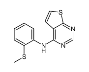 N-(2-methylsulfanylphenyl)thieno[2,3-d]pyrimidin-4-amine Structure