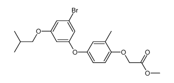 [4-(3-bromo-5-isobutoxy-phenoxy)-2-methyl-phenoxy]-acetic acid methyl ester Structure