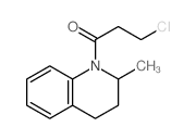 3-chloro-1-(2-methyl-3,4-dihydro-2H-quinolin-1-yl)propan-1-one Structure