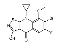 7-bromo-9-cyclopropyl-6-fluoro-8-methoxy-[1,2]thiazolo[5,4-b]quinoline-3,4-dione Structure