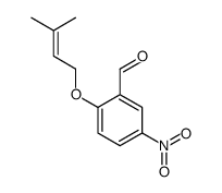 2-(3-methylbut-2-enoxy)-5-nitrobenzaldehyde结构式