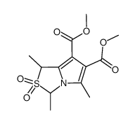 dimethyl 1,3,5-trimethyl-1H,3H-pyrrolo[1,2-c]thiazole-6,7-dicarboxylate-2,2-dioxide结构式