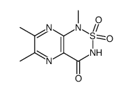 1,6,7-trimethyl-4-oxo-3,4-dihydropyrazino<2,3-c><1,2,6>thiadiazine 2,2-dioxide Structure