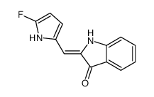 (2E)-2-[(5-fluoro-1H-pyrrol-2-yl)methylidene]-1H-indol-3-one Structure