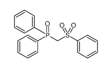 diphenyl[(phenylsulfonyl)methyl]phosphine oxide Structure