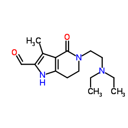 5-(2-diethylaminoethyl)-3-methyl-4-oxo-4,5,6,7-tetrahydro-1H-pyrrolo[3,2-c]pyridine-2-carbaldehyde picture