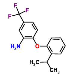 2-(2-Isopropylphenoxy)-5-(trifluoromethyl)aniline结构式