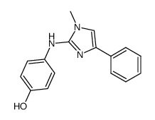 4-(1-methyl-4-phenyl-1H-imidazol-2-ylamino)phenol Structure