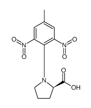 D-Proline, 1-(4-methyl-2,6-dinitrophenyl) Structure