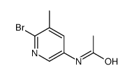 N-(6-Bromo-5-methylpyridin-3-yl)acetamide结构式