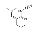 [(5E)-5-(dimethylaminomethylidene)-3,4-dihydro-2H-pyridin-6-yl]cyanamide结构式
