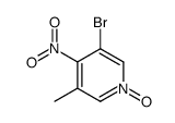 3-bromo-5-methyl-4-nitro-1-oxidopyridin-1-ium结构式