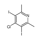 Pyridine, 4-chloro-3,5-diiodo-2,6-dimethyl Structure