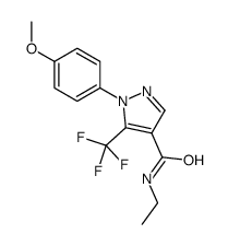 N-ethyl-1-(4-methoxyphenyl)-5-(trifluoromethyl)pyrazole-4-carboxamide Structure