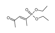 E-1-Methyl-3-oxo-1-butenylphosphonsaeurediethylester Structure