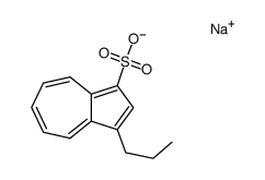 sodium 3-propyl-1-azulenesulfonate结构式