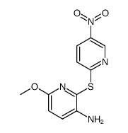 6-methoxy-2-(5-nitro-[2]pyridylmercapto)-[3]pyridylamine Structure