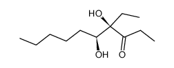 (4R,5S)-4-Ethyl-4,5-dihydroxy-decan-3-one Structure