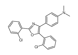 4-[2,5-bis-(2-chloro-phenyl)-oxazol-4-yl]-N,N-dimethyl-aniline Structure