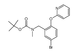 [5-Bromo-2-(pyridine-2-yloxy)-benzyl]-methyl-carbamic acid tert-butyl ester结构式