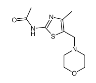 N-(4-methyl-5-morpholinomethyl-thiazol-2-yl)-acetamide Structure