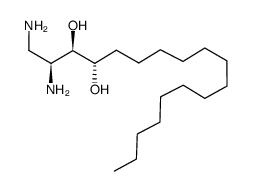 (2S,3R,4S)-1,2-diaminooctadecane-3,4-diol结构式