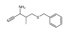 α-amino-γ-benzylsulfanyl-isovaleronitrile Structure