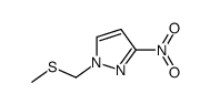 1-methylsulfanylmethyl-3-nitro-1H-pyrazole结构式