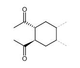 (+-)-1r,2t-diacetyl-4ξ,5ξ-dimethyl-cyclohexane结构式