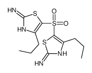 5-[(2-amino-4-propyl-1,3-thiazol-5-yl)sulfonyl]-4-propyl-1,3-thiazol-2-amine结构式