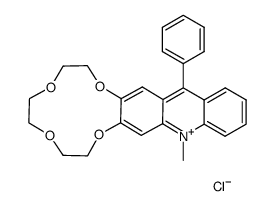 2,3-(10-methyl-9-phenylacridinium)crown-4 chloride结构式