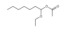 acetic acid-(1-ethoxy-heptyl ester)结构式