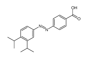 4-[[3,4-di(propan-2-yl)phenyl]diazenyl]benzoic acid结构式