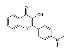 2-[4-(dimethylamino)phenyl]-3-hydroxychromen-4-one Structure