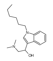 2-(dimethylamino)-1-(1-hexylindol-3-yl)ethanol结构式